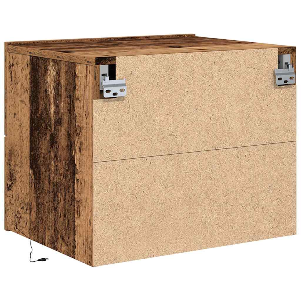 Natskab 2 pcs Gammelt træ 50 x 39 x 41 cm Konstrueret træ