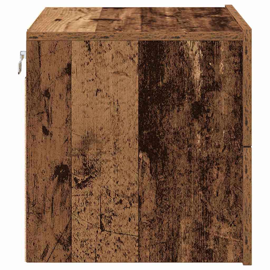 Natskab 2 pcs Gammelt træ 50 x 39 x 41 cm Konstrueret træ