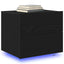 Natskab 2 pcs Sort eg 50 x 39 x 41 cm Konstrueret træ