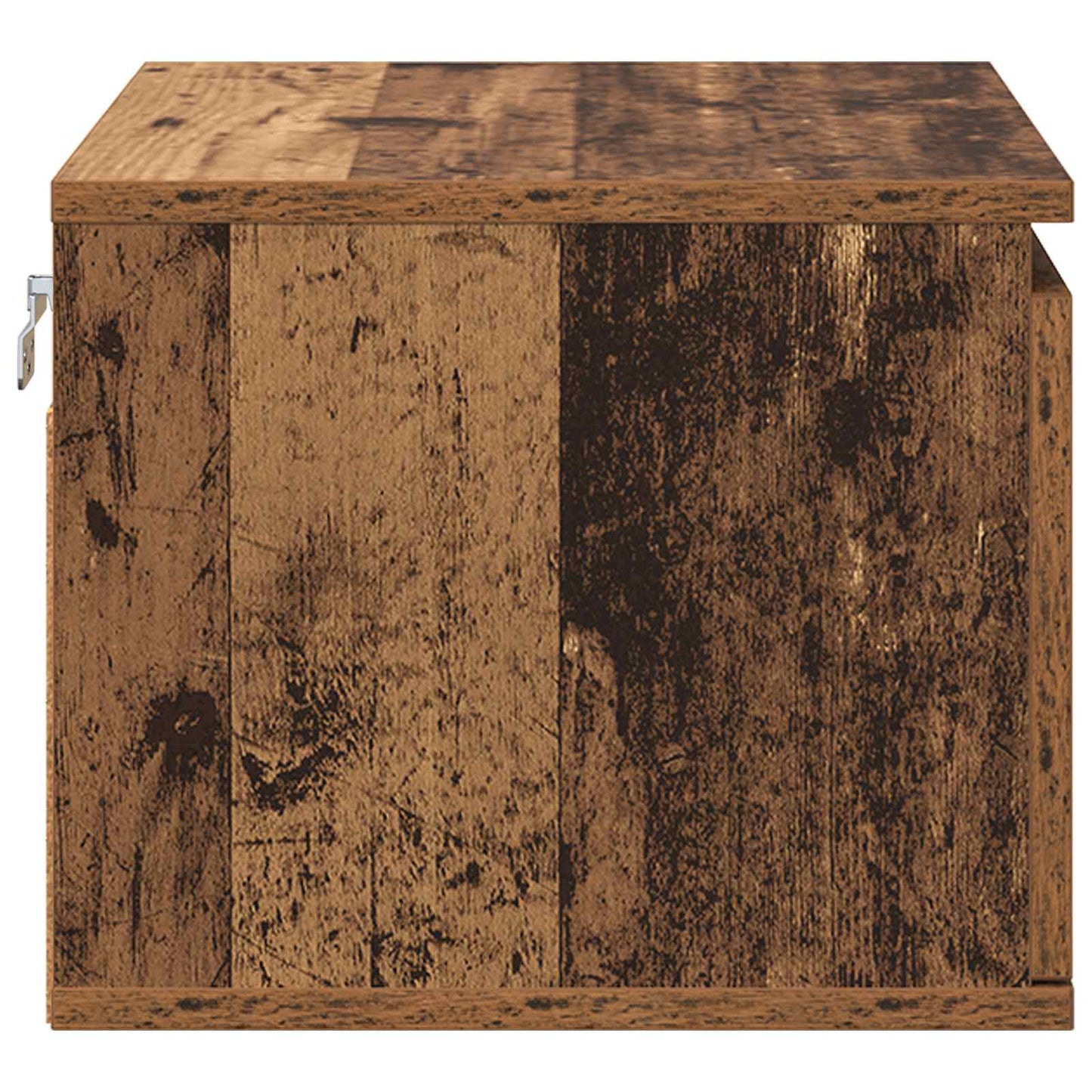 Vægmonteret natbord Gammelt træ 50 x 36 x 30 cm Konstrueret træ