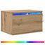 Vægmonteret natbord 2 pcs Artisan Egetræ 50 x 36 x 30 cm