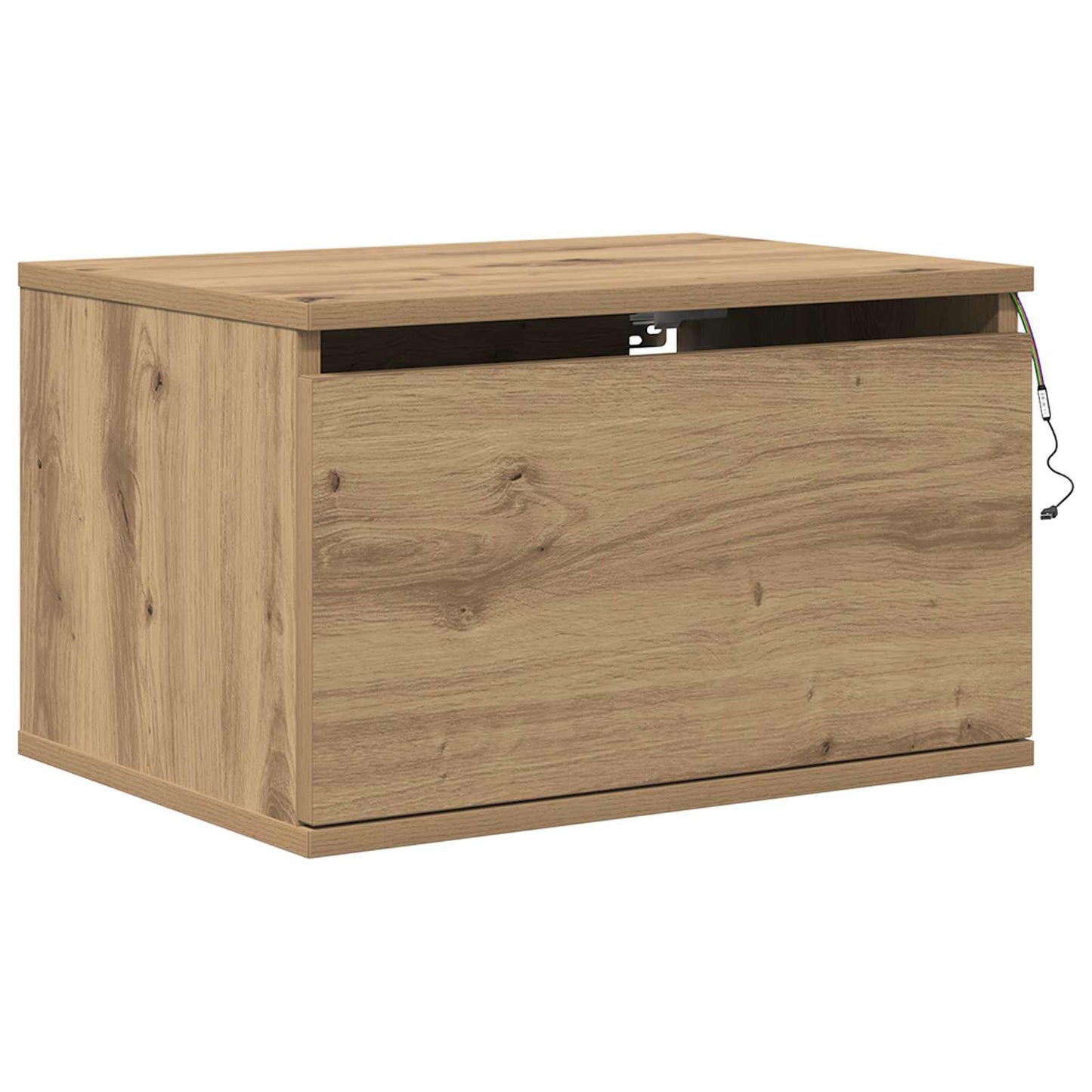 Vægmonteret natbord 2 pcs Artisan Egetræ 50 x 36 x 30 cm