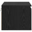 Vægmonteret natbord med skuffe 2 pcs Sort eg 50 x 36 x 30 cm