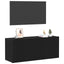TV-møbelsæt 100 x 30 x 41 cm Sort eg Konstrueret træ
