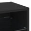 LED Væghylde Bedside Cabinet Vægmonteret Sort 30 x 28,5 x 30 cm