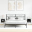 LED Væghylde Bedside Cabinet 2 pcs Sort 30 x 28,5 x 30 cm