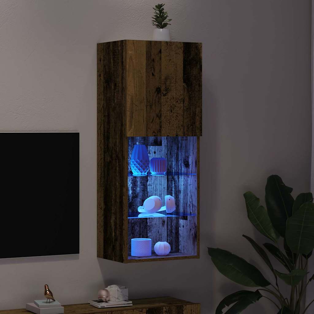 TV-møbelsæt Gammelt træ 40,5 x 30 x 102 cm Konstrueret træ