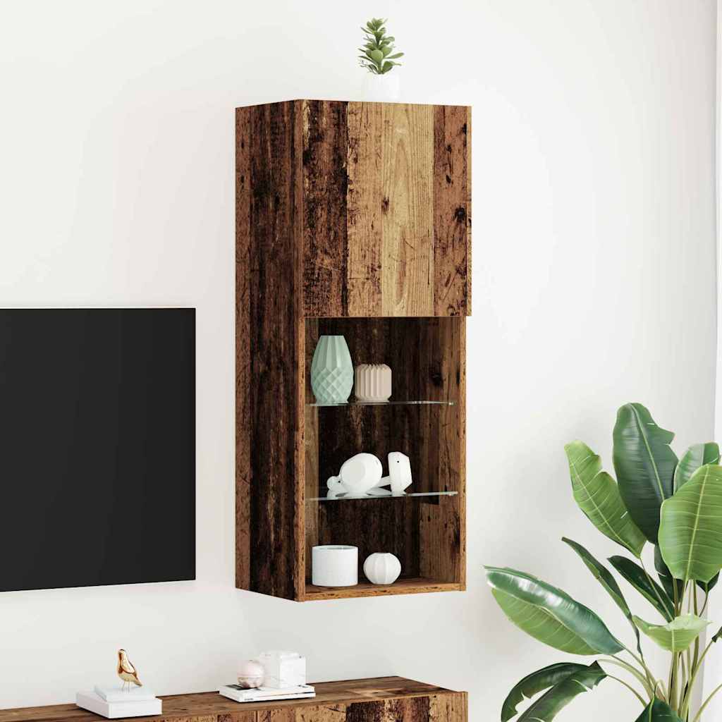 TV-møbelsæt Gammelt træ 40,5 x 30 x 102 cm Konstrueret træ