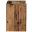 Flydende hylde med LED lys 2 pcs Brun 40 x 28,5 x 40 cm