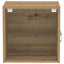 Flydende hylde med LED lys med hylde Brun 40 x 28,5 x 40 cm