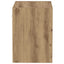 Flydende hylde med LED lys med hylde Brun 40 x 28,5 x 40 cm