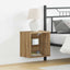 Flydende hylde med LED lys 2 stk. Brun 40 x 28,5 x 40 cm