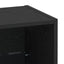 Flydende hylde med LED lys 2 pcs Sort 40 x 28,5 x 40 cm