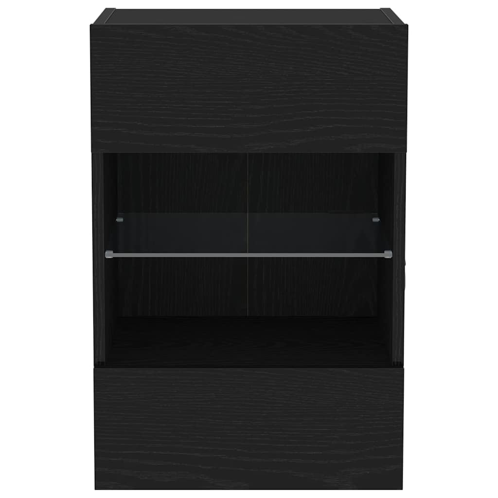 TV-møbelsæt Vægmonteret Sort 40 x 30 x 60,5 cm Konstrueret træ