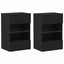 TV-møbelsæt 2 pcs Sort 40 x 30 x 60,5 cm Konstrueret træ