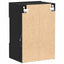 TV-møbelsæt 2 pcs Sort 40 x 30 x 60,5 cm Konstrueret træ