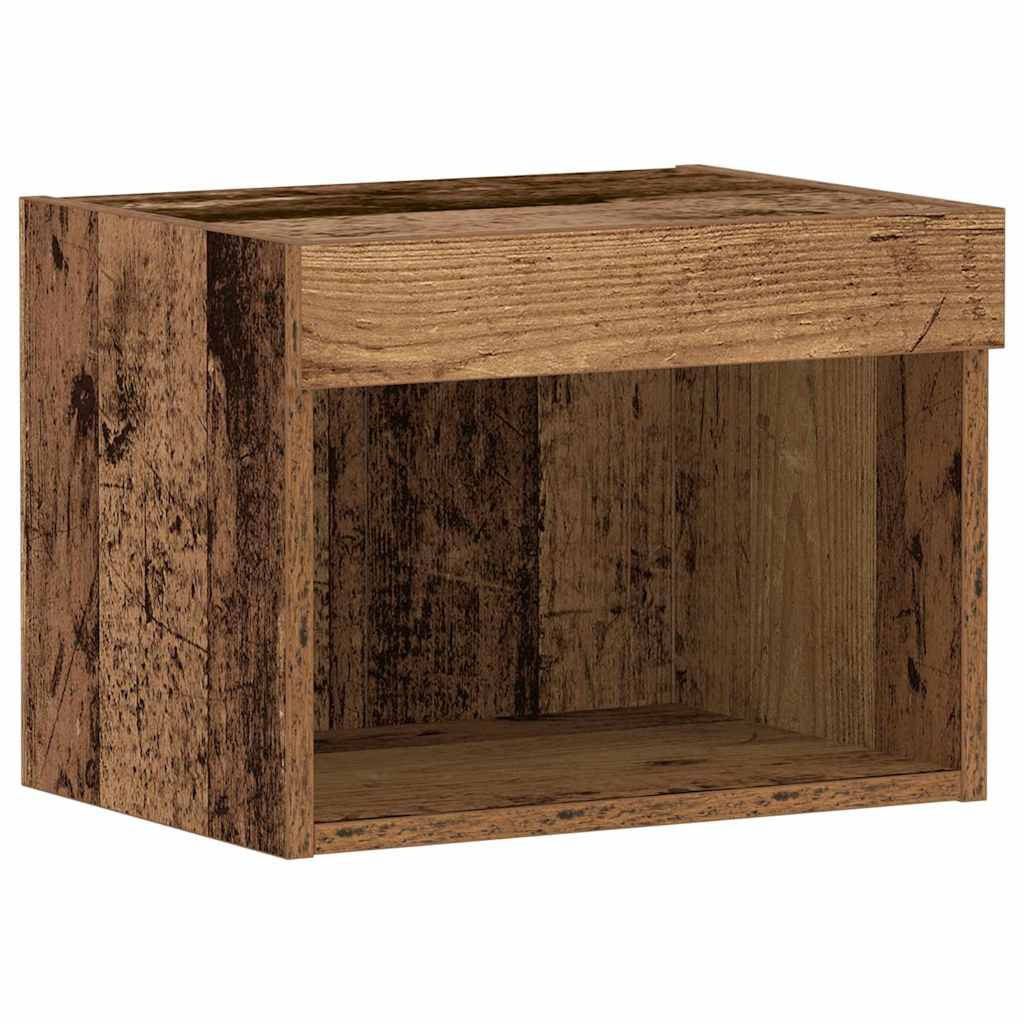 TV-møbelsæt 2 pcs Gammelt træ 40 x 30 x 30 cm Konstrueret træ