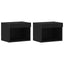 TV-møbelsæt 2 pcs Sort eg 40 x 30 x 30 cm Konstrueret træ