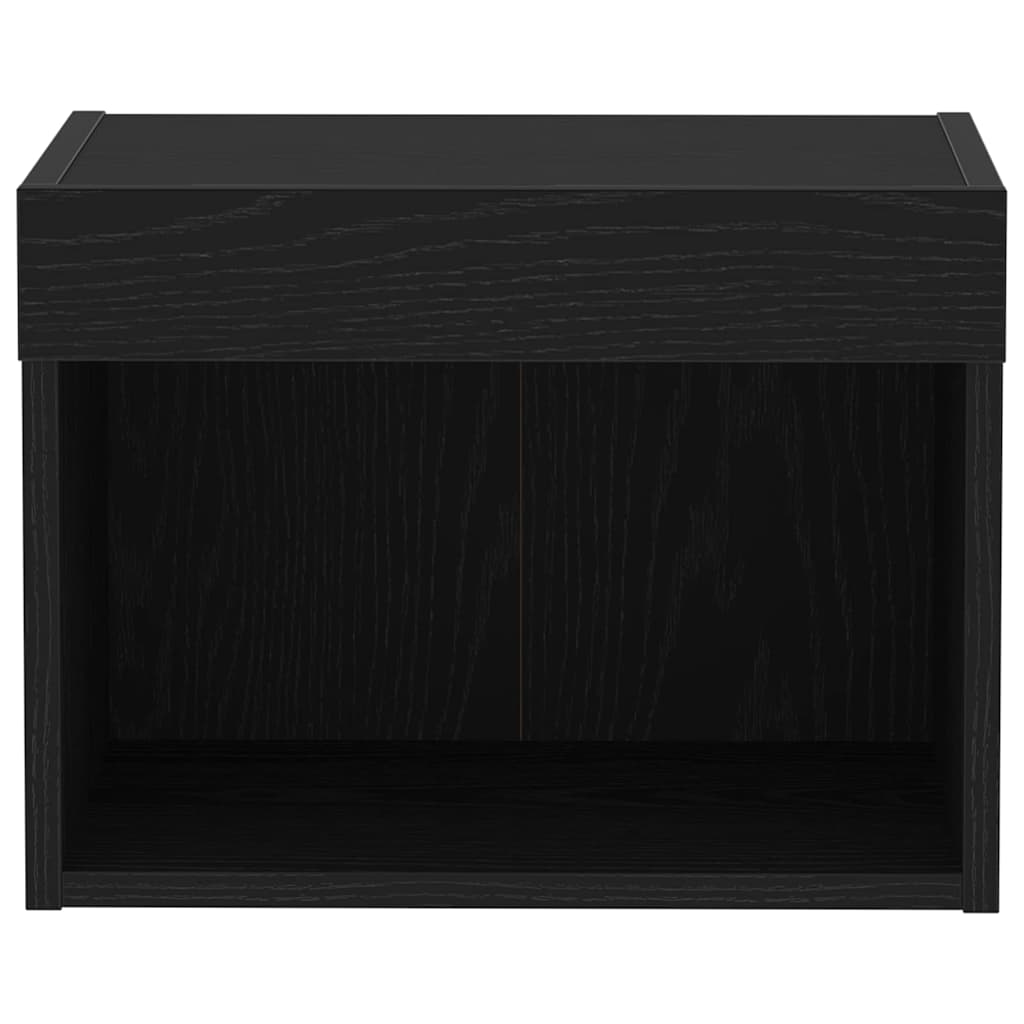 TV-møbelsæt 2 pcs Sort eg 40 x 30 x 30 cm Konstrueret træ