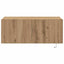 TV vægskab 80 x 35 x 31 cm Artisan Egetræ Konstrueret træ