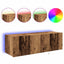 TV vægskab 2 pcs Gammelt træ 100 x 35 x 31 cm Konstrueret træ