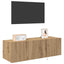 TV vægskab 100 x 35 x 31 cm Artisan Egetræ Konstrueret træ