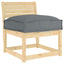 Pude Antracit 50 x 50 x 12 cm Oxford stof