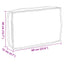 Pude Beige 60 x 40 x 12 cm Oxford stof