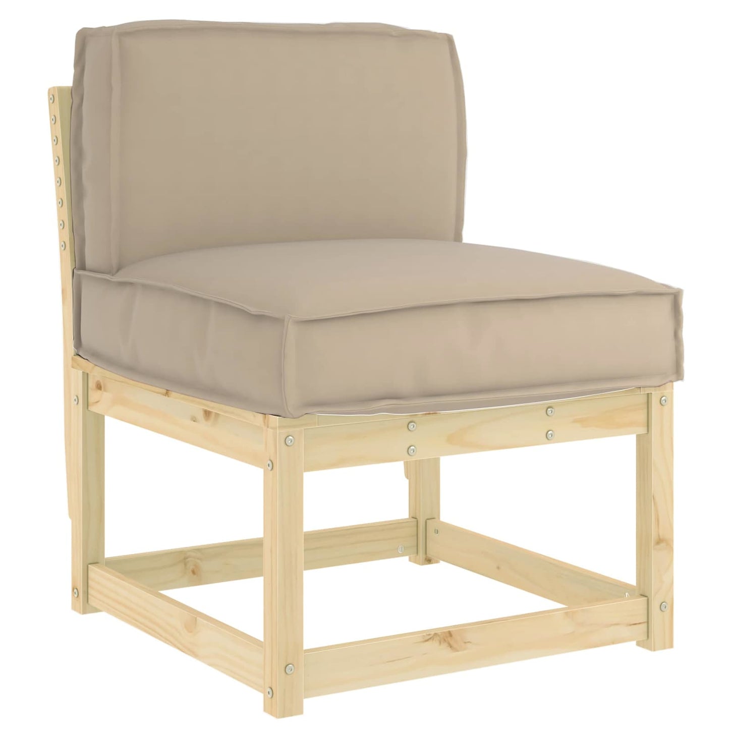Pude Gråbrun 60 x 40 x 12 cm Oxford stof
