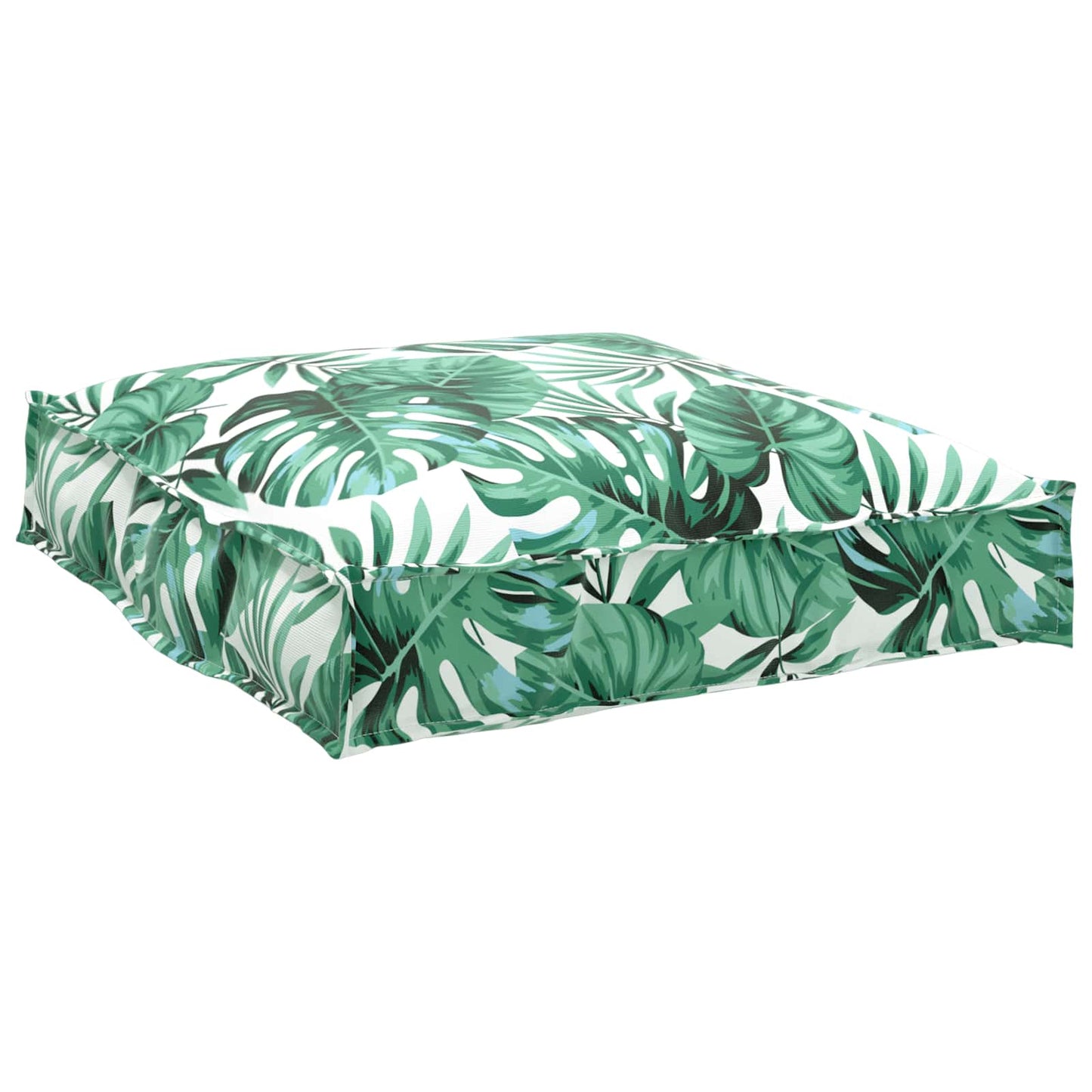 Pude Blad Bladmønster 70 x 70 x 12 cm Oxford stof