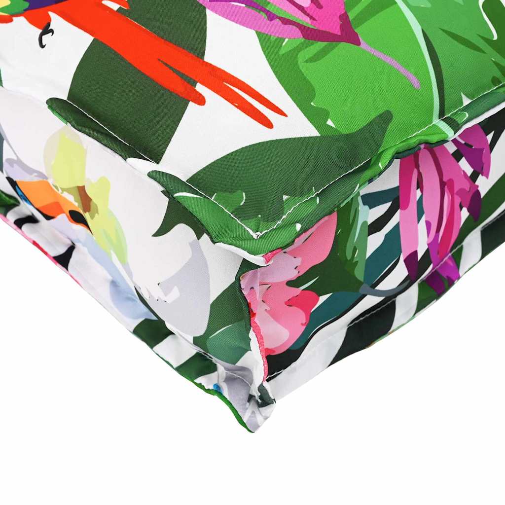 Pude Blomstret Flerfarvet 70 x 70 x 12 cm Oxford stof