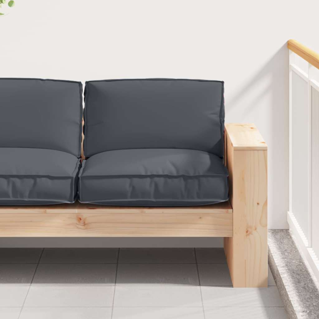 Pude Antracit 80 x 80 x 12 cm Oxford stof
