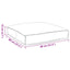 Pude Creme 80 x 80 x 12 cm Oxford stof