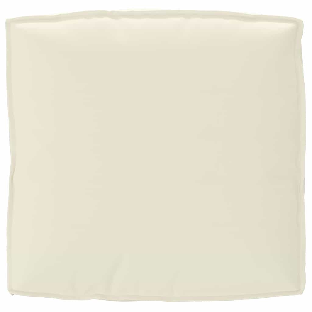 Pude Creme 80 x 80 x 12 cm Oxford stof