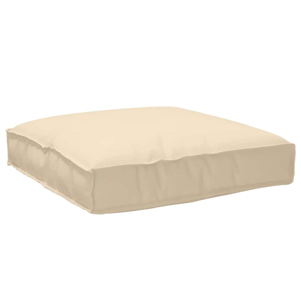 Pude Beige 80 x 80 x 12 cm Oxford stof
