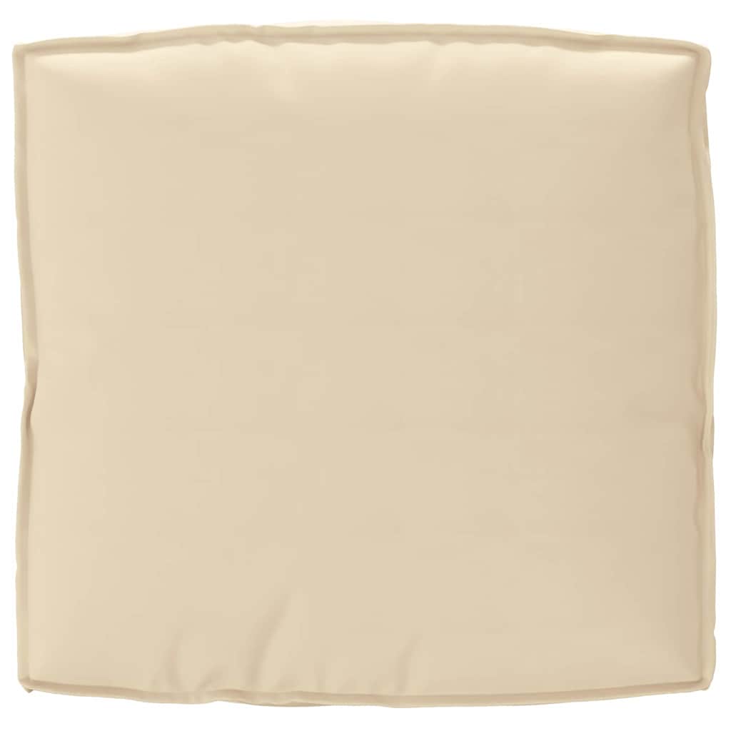Pude Beige 80 x 80 x 12 cm Oxford stof