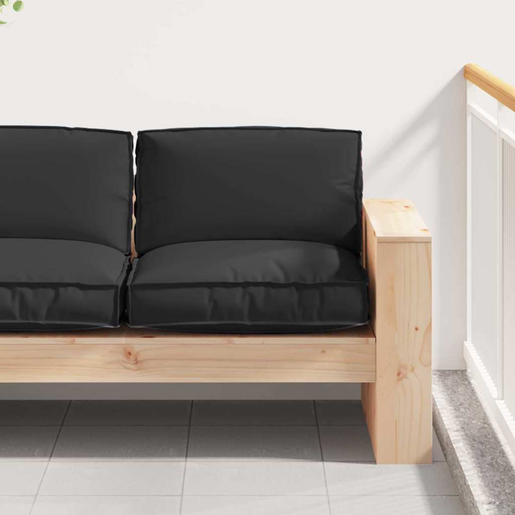 Pude Sort 80 x 80 x 12 cm Oxford stof
