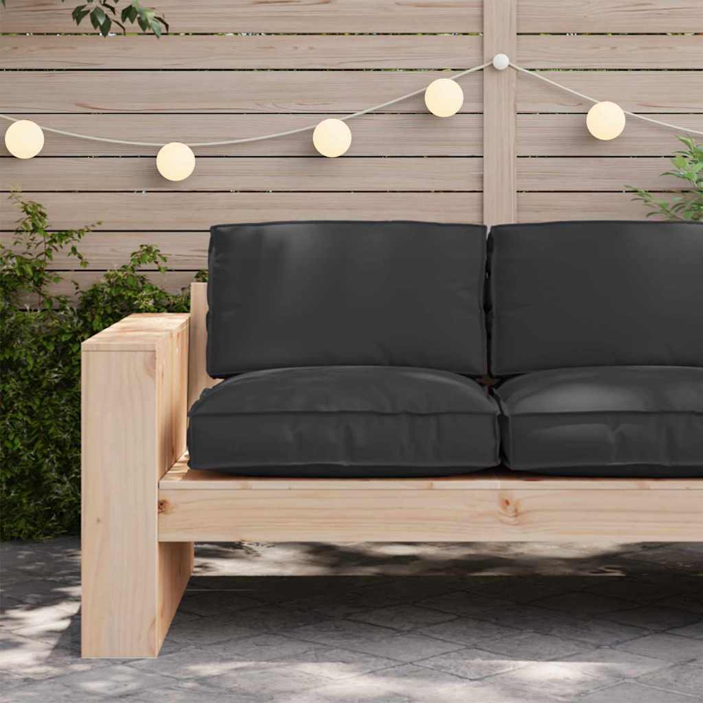 Pude Sort 80 x 80 x 12 cm Oxford stof