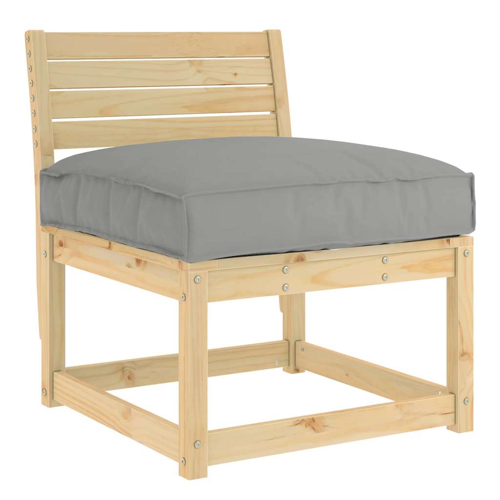 Pude Gråbrun 80 x 80 x 12 cm Oxford stof