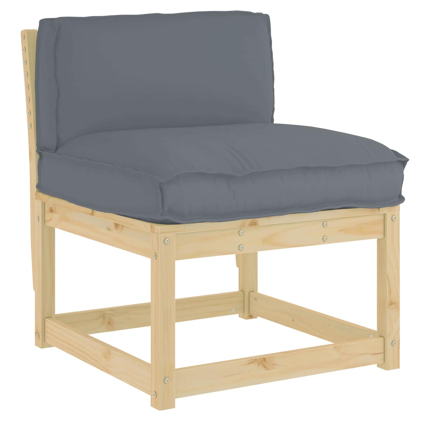 Pude Antracit 70 x 40 x 12 cm Oxford stof