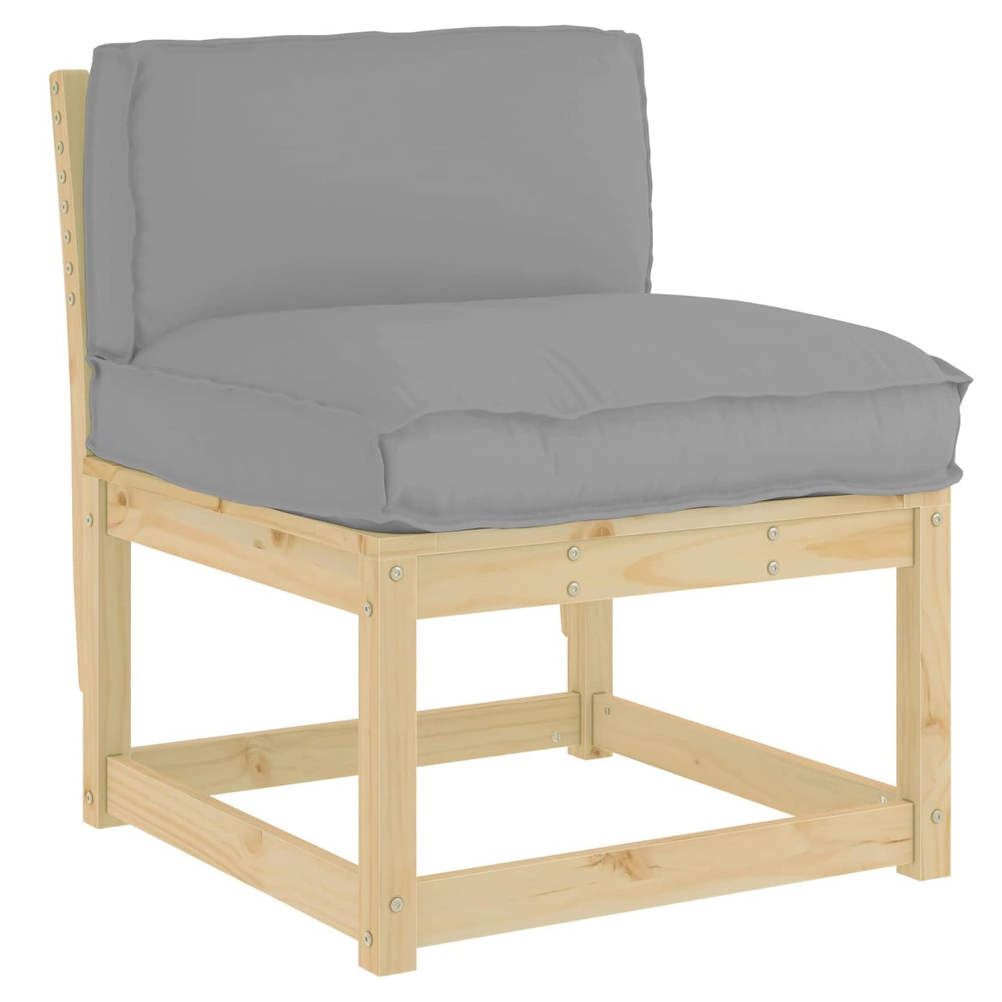 Pude Grå 70 x 40 x 12 cm Oxford stof