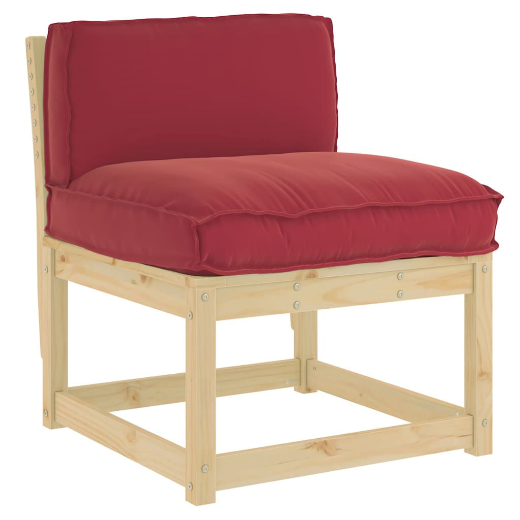 Pude Vinrød 70 x 40 x 12 cm Oxford stof