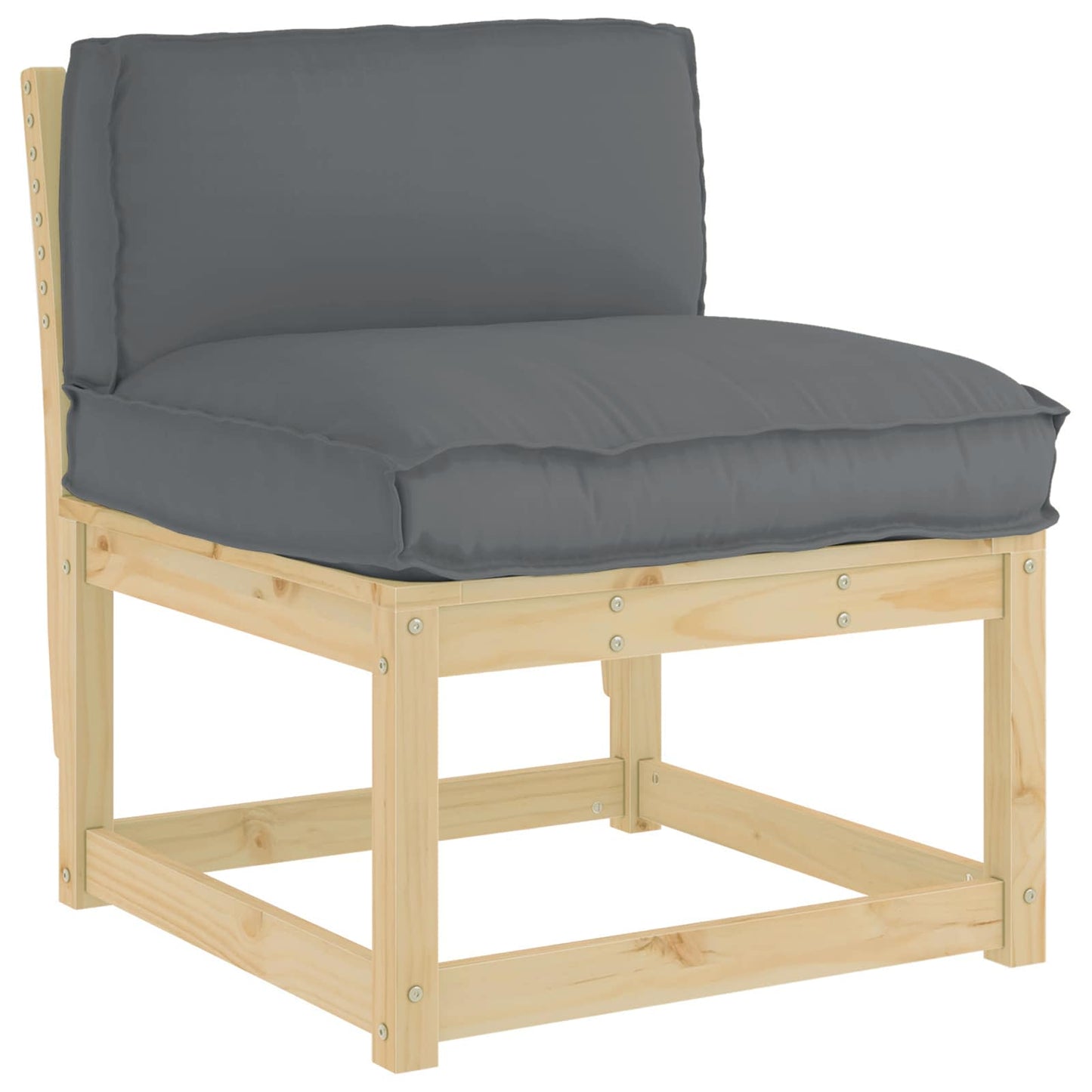 Pude Antracit 80 x 40 x 12 cm Oxford stof