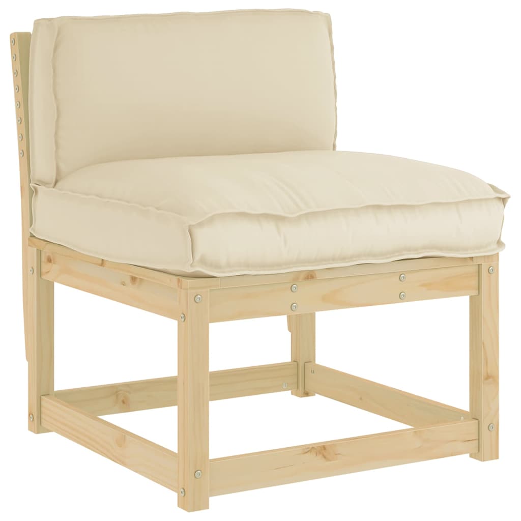 Pude Beige 80 x 40 x 12 cm Oxford stof