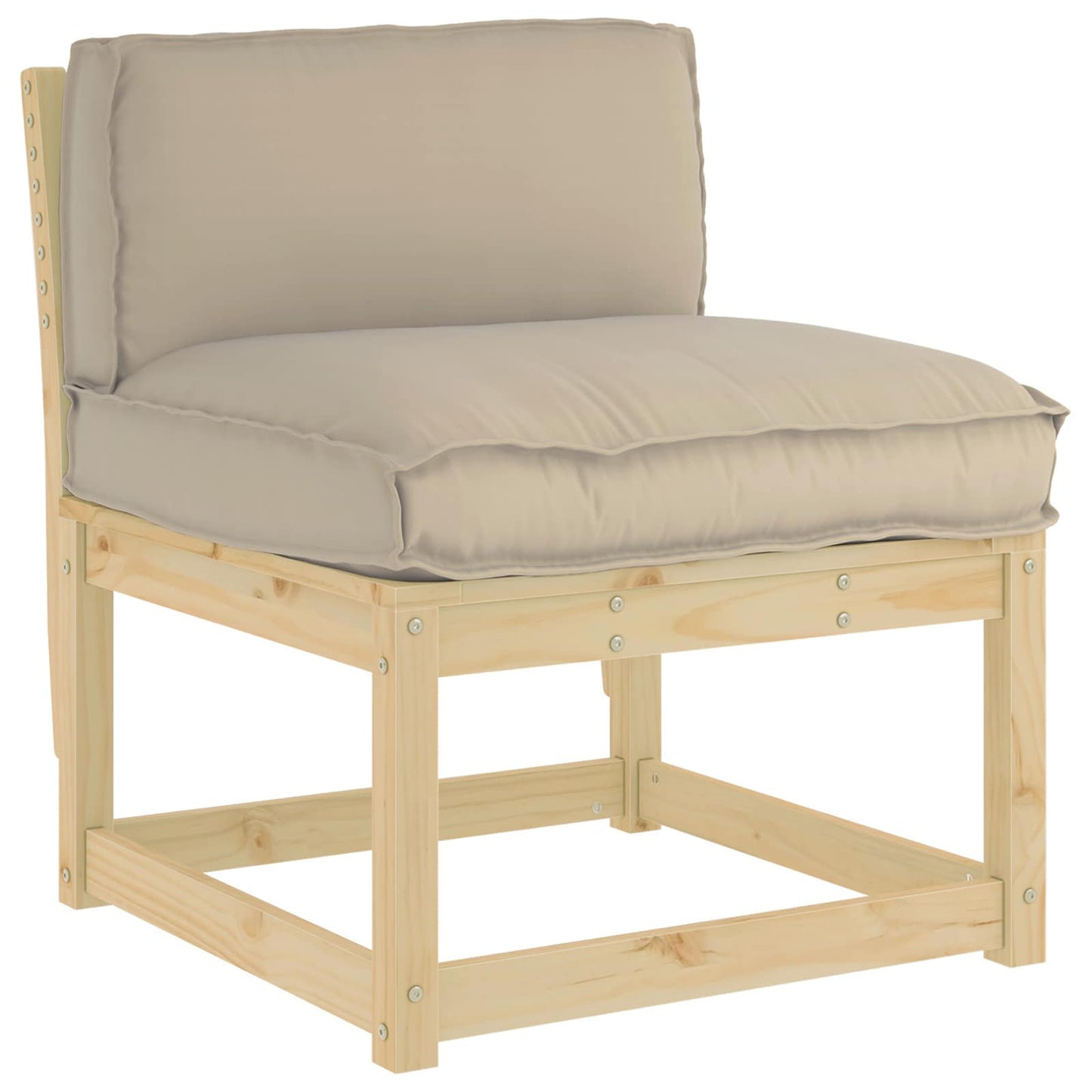 Pude Gråbrun 80 x 40 x 12 cm Oxford stof