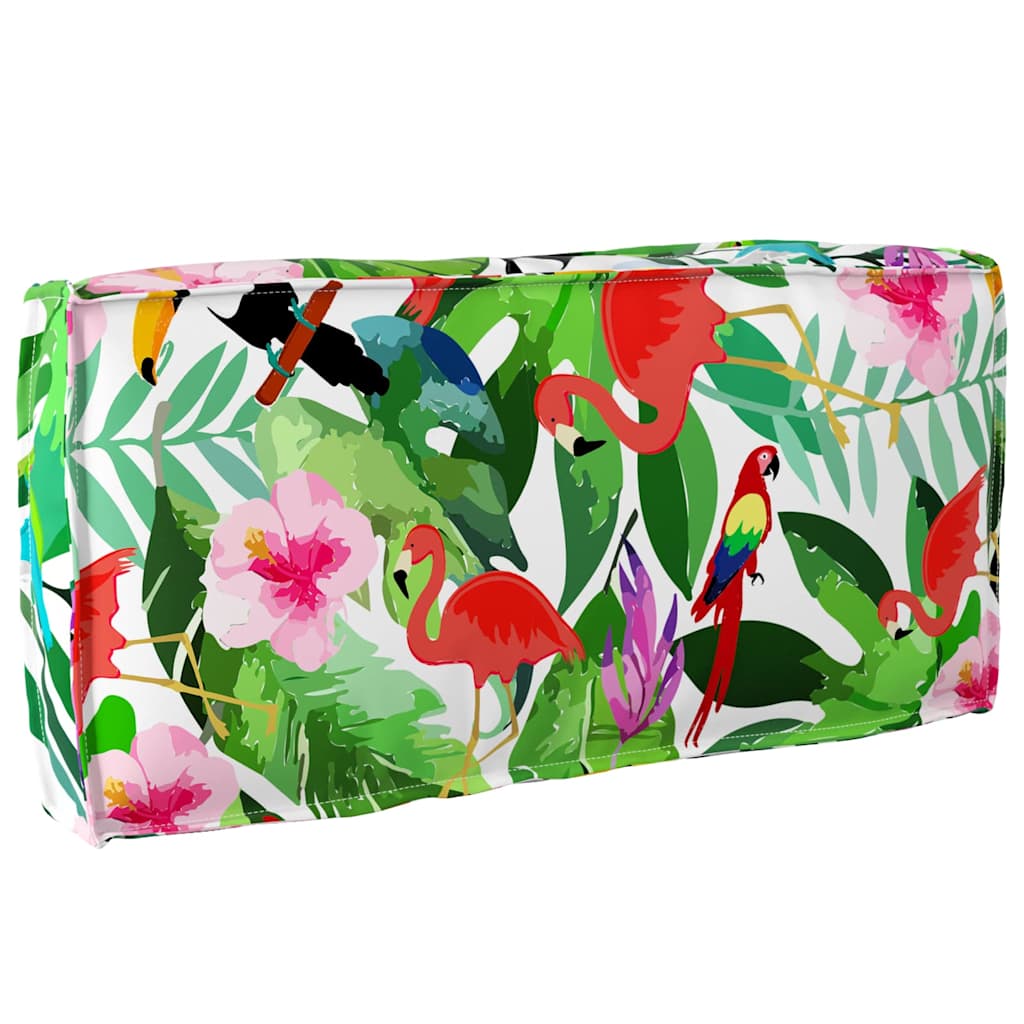 Pude Blomstret Flerfarvet 80 x 40 x 12 cm Oxford stof