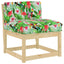 Pude Blomstret Flerfarvet 80 x 40 x 12 cm Oxford stof