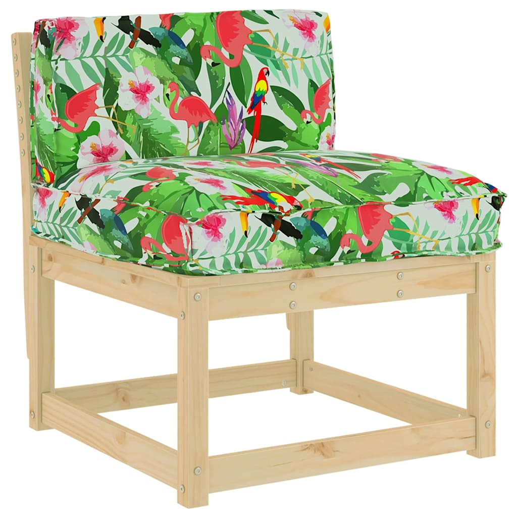 Pude Blomstret Flerfarvet 80 x 40 x 12 cm Oxford stof