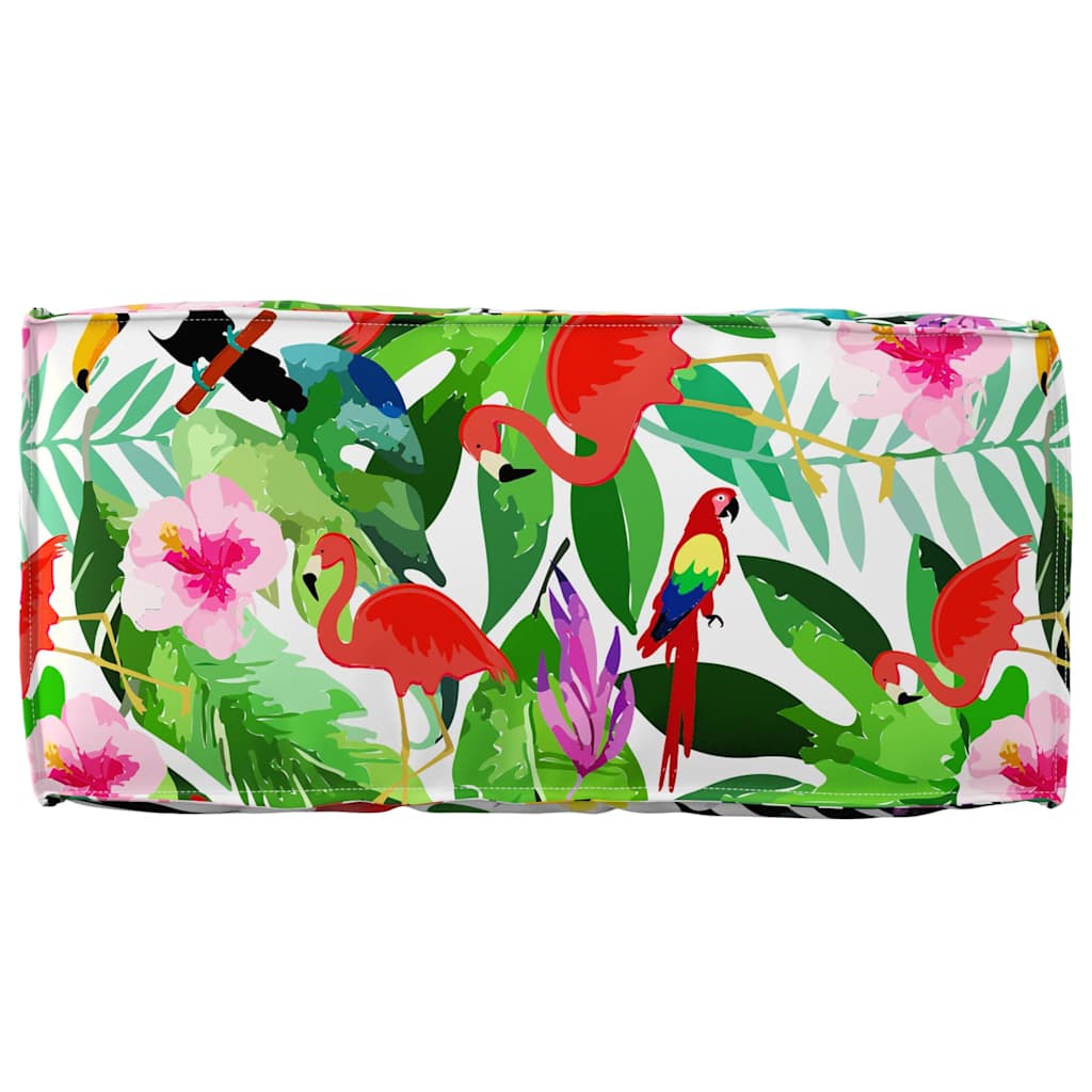Pude Blomstret Flerfarvet 80 x 40 x 12 cm Oxford stof