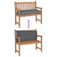 Pude Antracit 120 x 50 x 12 cm Oxford stof
